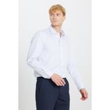 Non-Iron Ütü Gerektirmeyen %100 Pamuk Slim Fit Dar Kesim Klasik Yaka Kareli Gömlek
