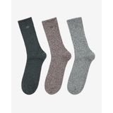 NON TERRY CREW - 3'LÜ PAKET ERKEK ÇORAP Haki