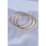 Noname 316L Çelik Gold Renk Ajda Model Kadın 65 Mm Bilezik