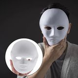Noname Beyaz Renk Boyanabilir Anonim Tam Yüz Cosplay Maske 24X18 Cm
