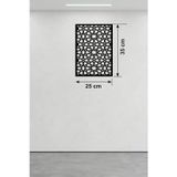 Noname Geometrik Yıldız Geçme Ahşap Duvar Tablosu - 25X35 Cm Kesim Selçuklu Motifi