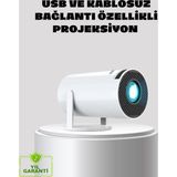 Noname Kablosuz Bağlantılı Full Hd Ev Sinema Projeksiyonu 160 Ansı Lümen