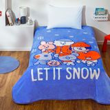 Nonamee Lisanslı BT21 Let It Snow Battaniye - Renkli - 160 x 220 cm