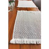 nonamino Dantel Runner Supla Seti Pamuk 35x50 4 Adet