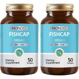 Nondo Fishcap Balık Yağı Omega 3 Epa Dha 1000 Mg 50 Yumuşak Jelatin Softgel Kapsül (2 paketi)