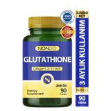 Nondo Glutatyon Jumbo 90 Tablet Glutathione Kolajen 1-2-3 ALA Bromelain Hyaluronik Asit 3 AYLIK KULLANIM