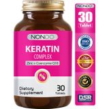 Nondo Keratin Kompleks 30 Tablet Saç Tırnak Vitamini - Keratin Biotin At Kuyruğu Isırgan Otu Koenzim Q10