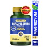 Nondo Magnezyum Kompleks 180 Tablet Jumbo Boy 250 mg 4 Form, Sitrat, Taurat, Malat, Bisglisinat,
