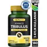 Nondo Trıbulus 180 Kapsül (Jumbo Boy 3 Aylık Kullanım Tribulus Terrestris, Saw Palmetto, Kore Ginseng)