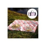 Nondress Outdress Suya Dayanıklı Çok Amaçlı Piknik Örtüsü 150 X 150 Cm Kırmızı Beyaz Ekose Desen