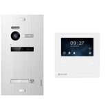 Nonic Balter Evo 1 Aile Evi Görüntülü Kapı İnterkom Sistemi, Ön Kapı İçin Kamera Ve Zil İle, Kablolu Kapı Zili Ve 1X 4,3 İnç Mini Monitör İle İnterkom Sistemi 2 Kablolu İnterkom Seti