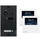 Nonic Balter Evo 1 Aile Evi Kamera Ve Zil İle Ön Kapı İçin Görüntülü Kapı İnterkom Sistemi, Kablolu Kapı Zili Ve 2X 4.3 Mini Monitör Kapı Açıcı İnterkom Seti İle İnterkom Sistemi
