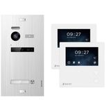 Nonic Balter Evo 1 Aile Evi Ön Kapı İçin Kamera Ve Zil İle Görüntülü Kapı İnterkom Sistemi, Kapı Zili Ve 2X 4,3 İnç Mini Monitör İle Kablolu İnterkom Sistemi 2 Kablolu İnterkom Seti