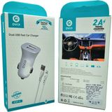 Nonni Çift USB Girişli (Iphone) Kablolu Araç Şarj Aleti Dvip C01-L - BELİRTİLMEMİŞ - Çok Renkli