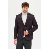 Nonni Erkek Bordo Slim Fit Dar Kesim Mono Yaka Casual Blazer Ceket Bordo 60