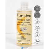 Nonsive Shampoo Type2 Kuru Saçlar için Onarıcı-Bakım Şampuanı /Tuzsuz-Sülfatsız Şampuan (aromaterapik uçucu yağ içeriği) - 1