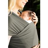 Noone Koyu Gri Wrap Sling - Bebek Taşıma Şalı, Bebek Teni Için Özel Üretilmiş Premium Kumaş, Sertifikalı