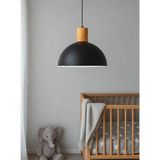 Noonlux Design & Lighting Siyah Sarkıt Avize Ev Cafe Restaurant Oturma Odası Yemek Masası Ahşap Detay
