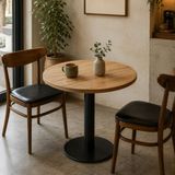 Noords NRD-600025K Bistro Yuvarlak Ahşap Masa Tablası