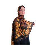 Noorella Scarf - Velda Gül Desenli Şal - Sarı