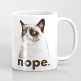 Nope Kedi Porselen Kupa Bardak