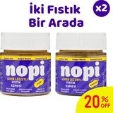 Nopi Ikili Set - Klasik & Parçacıklı Yer Fıstığı Ezmesi (2 x 200 G) - 400 gr