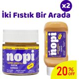 Nopi Ikili Set - Klasik Yer Fıstığı 200 G & Handy Yer Fıstığı Ezmesi 300 G - 500 gr