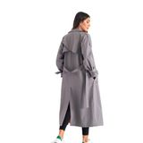 Nora Trençkot, Kadın, Camel Renk, 36-40 Beden,%70 Pamuk%30 Polyester, 127 cm Uzunluk, Oversize Kalıp, Astarlı (5, anstrasit, 36)
