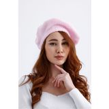 nord arc Pudra Pembe Kadın Yünlü Peluş Fransız Ressam Şapka I Bere