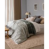 Nord Çift Kişilik Sherpa Battaniye - Haki - 200 x 220 cm