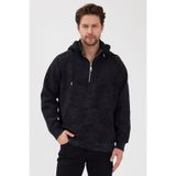 Nord Feu Erkek Oversize Yağlı Desen Çıkarılabilir Kapüşonlu Şardonlu 3 İplik Sweatshirt