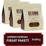 Nord Kivu Premium Espresso (Çekirdek) Kahve Fırsat Paketi 250G x 3 Adet - Çekirdek Kahve