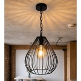 Nord Light Tekli Kule Tel Avize E27 Duylu Siyah (Ampül Hariç) Nl-1013