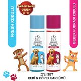 Nord Vent Aqua Baby Kokulu & Pure Life Kokulu Kedi ve Köpek Parfümü 2*100 ml