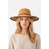 Nordbron Murcia Hasır Şapka Straw Hat Yazlık Şapka Deri Etiketli