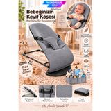 Nordhaus Cotton Sallanır Üç Kademeli Ana Kucağı Katlanabilir + Anne Bebek Bakım Çantası