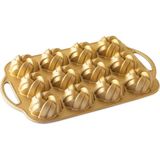 Nordic Ware 75. Yıl Özel Bundt Altın Rengi 12´li Mini Örgü Kek Kalıbı - Standart