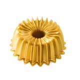 Nordic Ware Backform Brilliance Bundt Tavası 6 kase Alüminyum Altın, 21cm x 20,6cm, NW 93277