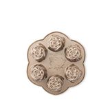 Nordic Ware Gül Platin Döküm Alüminyum 6´lı Mini Kek Kalıbı