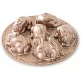 Nordic Ware kek kalıbı, Pasta kalıbı – Paskalya Tavşanı, alüminyum, kahverengi, 7,6 x 30,5 x 30,5 cm, 1 birim
