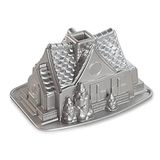 Nordic Ware Pişirme kalıbı, alüminyum döküm, gümüş, 13x25x19,1 cm