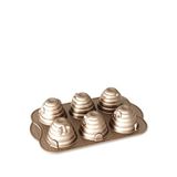 Nordic Ware Platin Mini Arı Kovanı Dökme Alüminyum 6'lı Kek Kalıbı