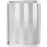 Nordic Ware Prism Küçük Fırın Tepsisi Alüminyum 40 x 29 cm Dikdörtgen Şekil Gümüş Renk