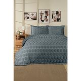 nordqueen Jakarlı Welsoft Çift Kişilik Yatak Örtüsü Seti 260X240 cm Perle - Koyu Gri - 260 x 240 cm