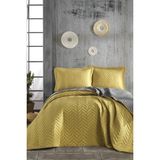 Nordqueen Pamuk Çift Kişilik Yatak Örtüsü Seti Prestige V5 - 240 x 260 cm - Sarı