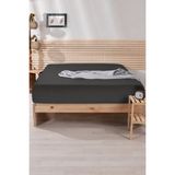 Nordqueen Ranforce Pamuk Tek / Çift Kişilik Lastikli Çarşaf - 200x200 - Antrasit