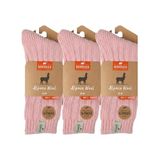 NordSox Kadın Alpaka Yün Çorap 3’lü Paket - 36 - 40 - Pembe