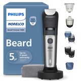Norelco Philips Sakal Düzeltici 7000 Serisi, Erkekler için% 100 Su Geçirmez Düzeltici, 40 Kilitli Saç Uzunluğu Ayarı, BeardSense Güç Uyarlanabilirliği, Detay ve T-Blade Düzeltici Başlıkları, Şarj
