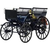 Norev 1:18 1886 Mercedes Benz Daimler Motorkutsche Hq Diecast Minyatür Model Araba - Siyah - Standart