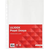 Norex UL100X 100 Adet Şeffaf A4 Poşet Dosya 210 x 297 mm Ölçülerle İdeal Arşivleme Çözümü